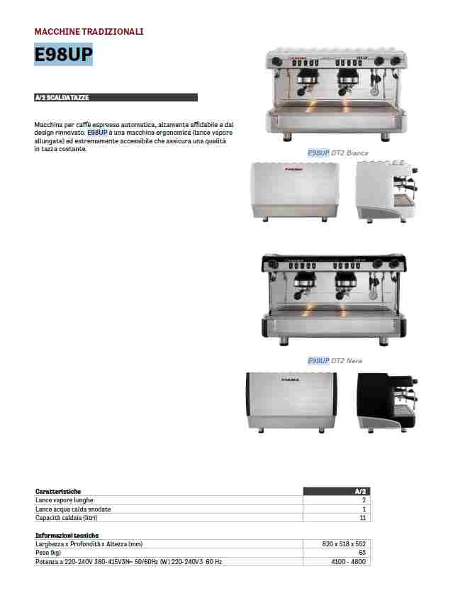 Faema - Macchina espresso E98UP A/2